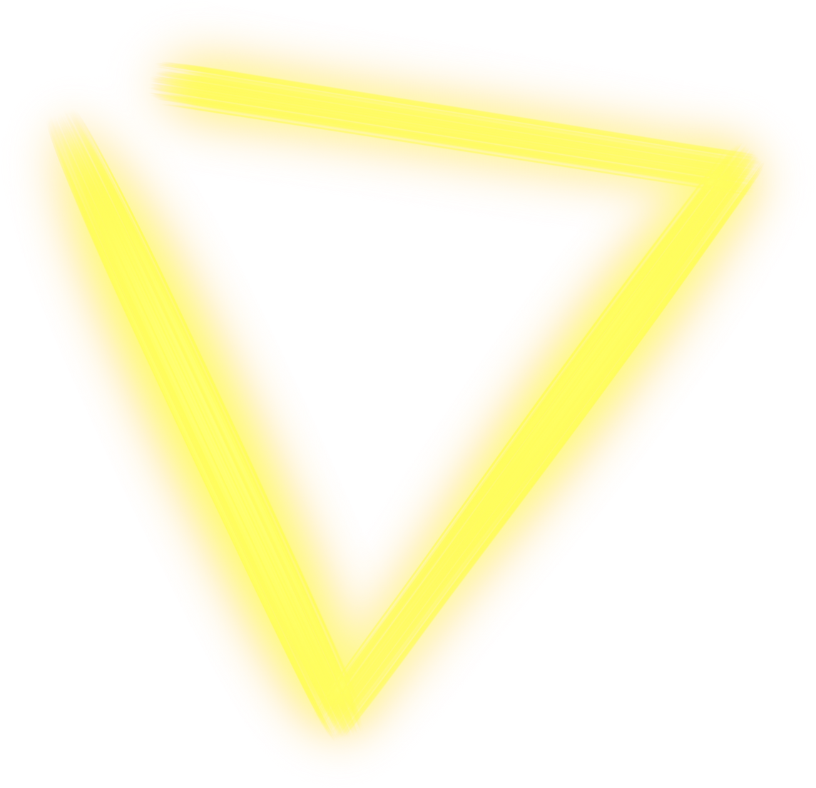 Neon yellow triangle